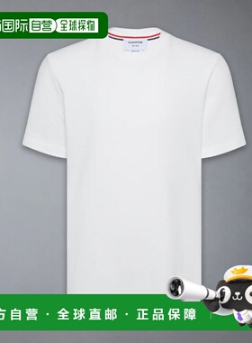 香港直邮THOM BROWNE 男士T恤 MJS123A00050100 SS2026 白色