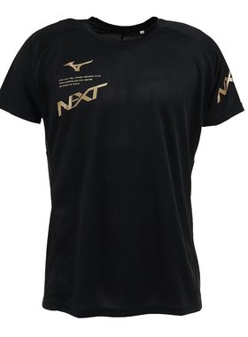 MIZUNO美津浓 男式排球服 N-XT 练习衫 V2MA200795 黑色×金色
