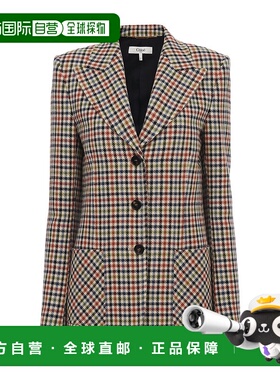 香港直邮Chloe 格纹羊毛西装外套 CH25SVE51303