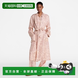 自营1h可退 女士香槟米色真丝猫咪老鼠图案睡 欧洲直邮LV路易威登