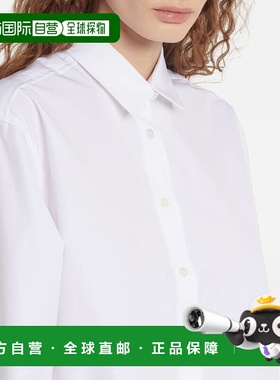 1h可退 香港直邮潮奢 TOTÊME 女士 棉府绸衬衫 004162 white白色