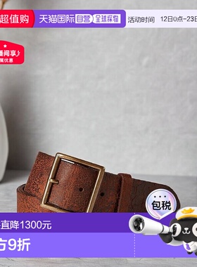 自营欧洲直邮RALPH LAUREN拉夫劳伦RRL做旧皮带腰带情人节礼物