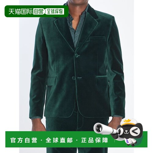 1h可退 香港直邮Gucci 古驰 男士 弹力天鹅绒夹克 849879ZJV75