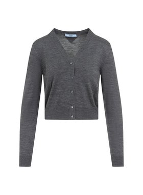 PRADA 女士针织毛衣 P25N5016SWSOOOF0480 SS2025 灰色