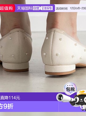 日本直邮RANDA 珍珠平底女鞋 RA041BW015678单鞋一脚蹬浅口鞋