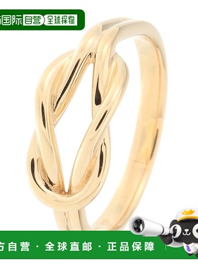 日潮跑腿Cocoshnik叶结环戒指时尚个性黄金色设计感小众