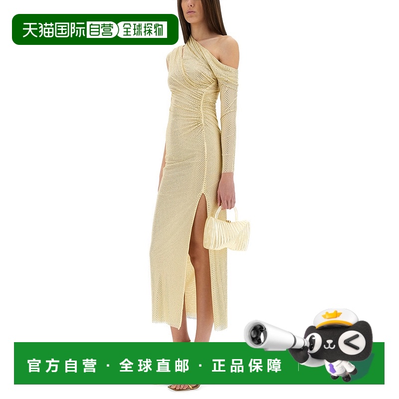 1h可退 香港直邮Self-Portrait 女士 人造钻石精饰褶皱礼服 SS251
