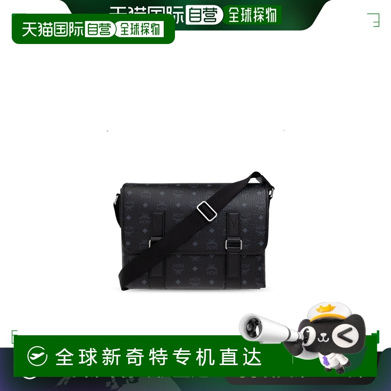 香港直邮MCM男士单肩包 MMMFSTA060BK SS2025黑色 Bag with Mon