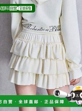 1h可退 日本直邮GYDA 女装 三段荷叶边短裤 弹力松紧腰设计 07254