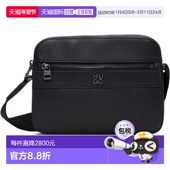 香港直邮boss 雨果 男士 1h可退 黑色徽标斜挎包 50558412