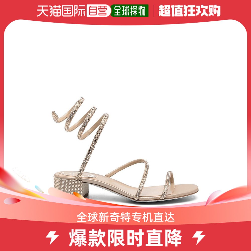 香港直邮RENE CAOVILLA米色女士坡跟凉鞋 C11579035-R001V104