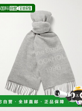 1h可退 香港直邮Acne Studios 艾克妮 男士 徽标羊毛围巾 CA0367