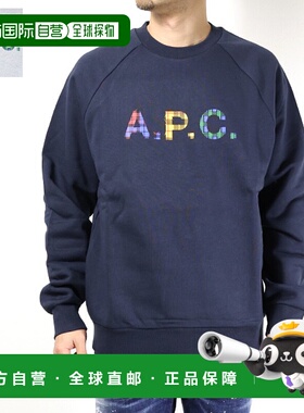 日本直邮 APC SHAUN 运动衫 运动衫 运动衫 Shaun 拉绒衬里格纹棉