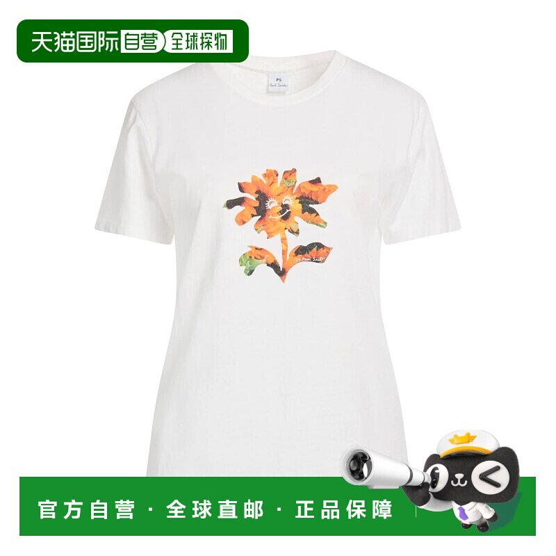 1h可退 香港直邮Paul Smith 女士 T恤 beige米色 舒适时尚
