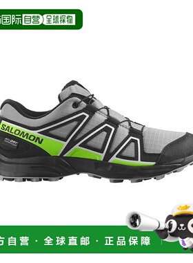 自营欧洲直邮Salomon萨洛蒙 SPEEDCROSS WATERPROOF系列儿童浅灰/