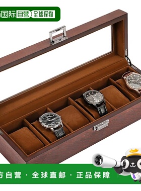 自营 ProCase 收藏盒 男式高级手表收纳盒 玻璃盖展示盒