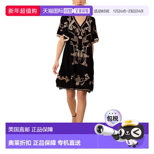 自营Hale Bob Lennox Mini Dress - black 美国奥莱直发