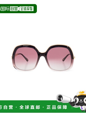 香港直邮CHLOÉ 女士太阳镜 CH0327S0007 AW2025 酒红色 Sunglasse