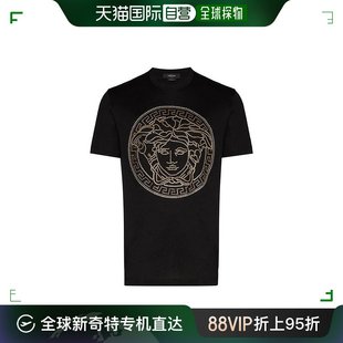 烫钻美杜莎棉质短袖 香港直邮VERSACE 范思哲 男士 T恤A77987A20195