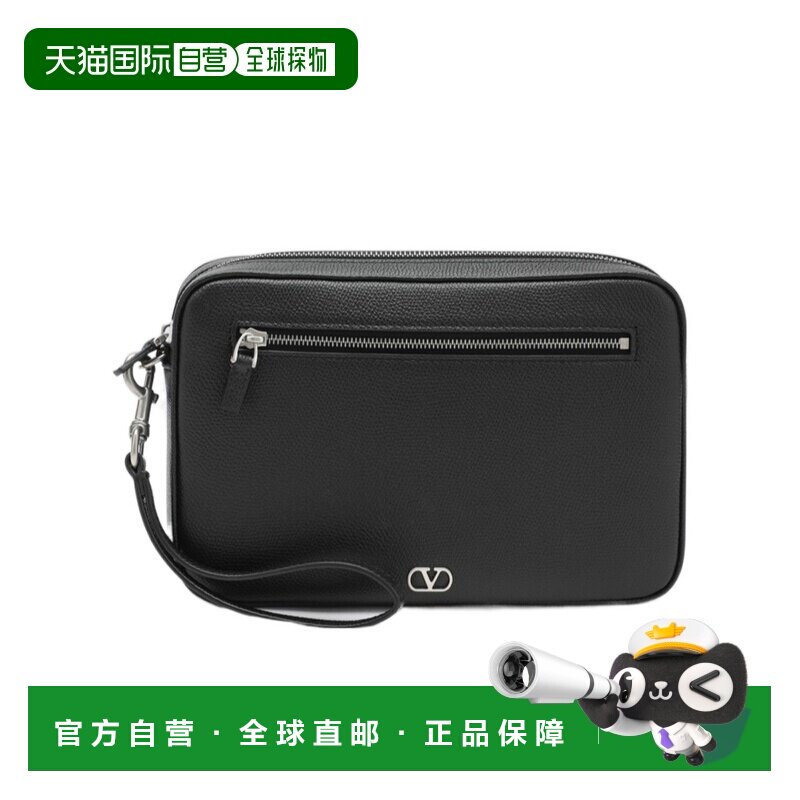 1h可退 香港直邮VALENTINO 男士化妆包 YP0AN8UAG0NO CO 黑色 拉