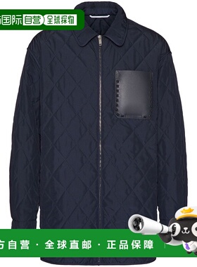 香港直邮VALENTINO 男士夹克 4V3CLH37A0L598 SS2024 蓝色