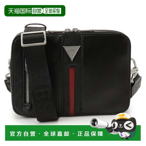 日本直邮GUESS TORINO 双拉链相机包（黑色）