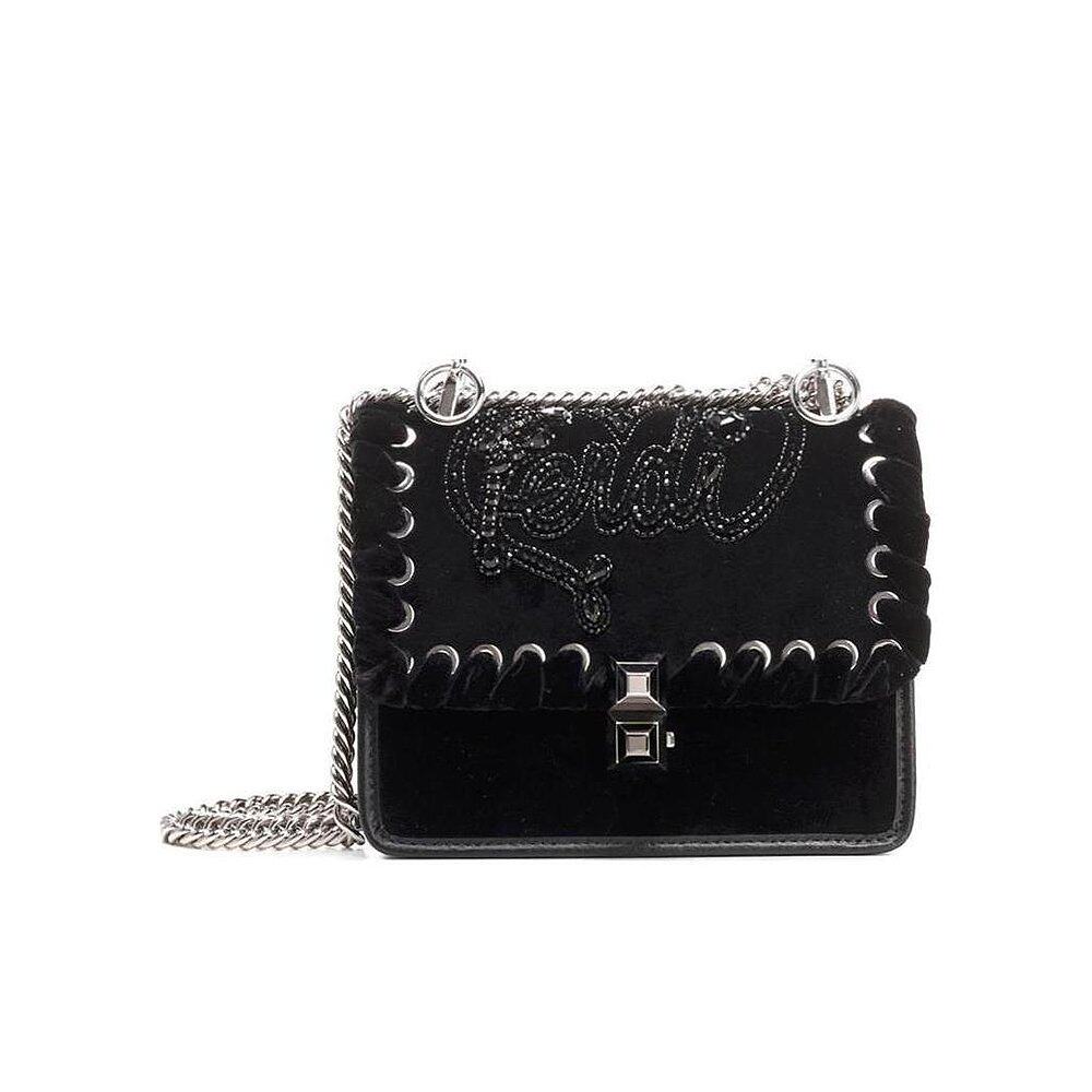 Fendi Kan I镶嵌logo皮革单肩包 8M0381A44K