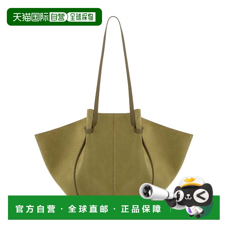 自营yuzefi带翅膀的皮革托特包，设计宽敞-金色 美国奥莱直发图片