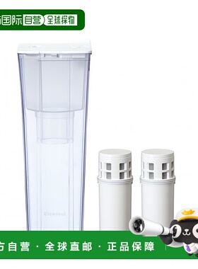 【日本直邮】Mitsubishi三菱滤水器cleansui净水壶白色带替换滤芯