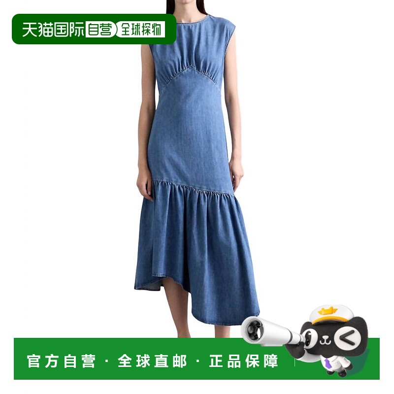 自营frameGathered Tier Hem Dress In Eugenia - eugenia 美国奥