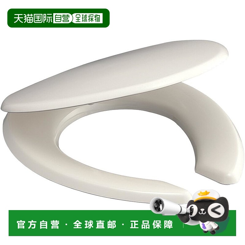 【日本直邮】SANEI 标准马桶座圈 前分体式 小 包含安装工具 米白