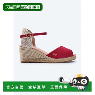 自营viscataSacova限量版帆布帆布帆布帆布凉鞋楔形鞋-白色 美国