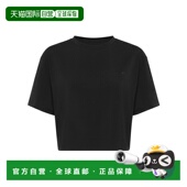 自营 美国奥莱直发 黑色 plein sport圆领剪裁T恤SS