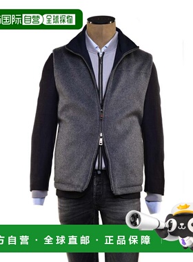 自营 Kired By Kiton Gange双面羊绒背心-灰色、蓝色 美国奥莱直