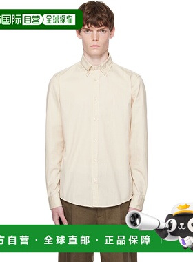 1h可退 香港直邮BOSS 波士 男士 灰白色 Slim-Fit 衬衫 50545345