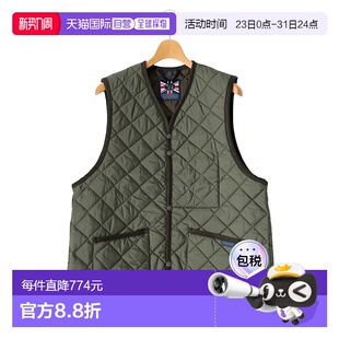 菱形格外套马甲 1h可退 V领宽松版 男士 LV10024 日本直邮LAVENHAM