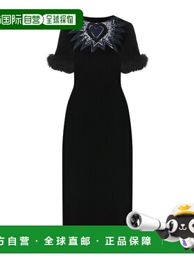 香港直邮FENDI 女士连衣裙 FD9653A3MTF0GBLACK AW2023 黑色