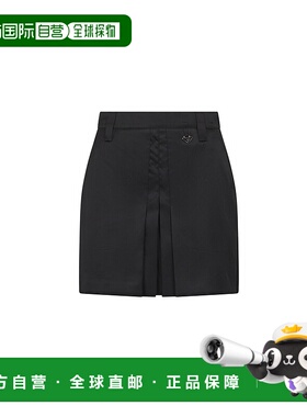 香港直邮PRADA 女士半身裙 21Y009OOO1WQ8F0002 AW2025 黑色a字裙