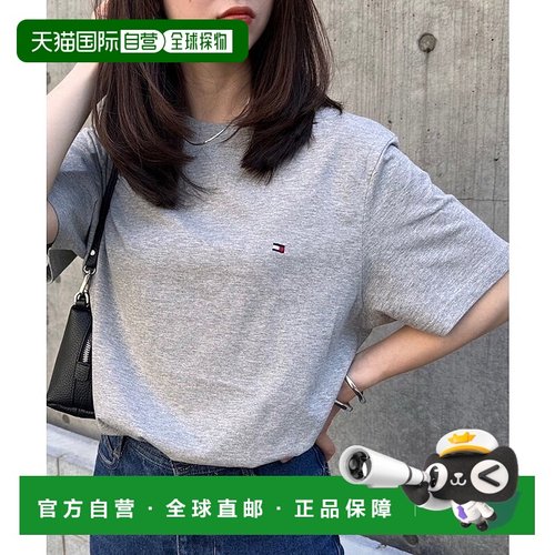 日本直邮TOMMY HILFIGER 纯色圆领宽松版型纯棉半袖T恤 [TO3203EU