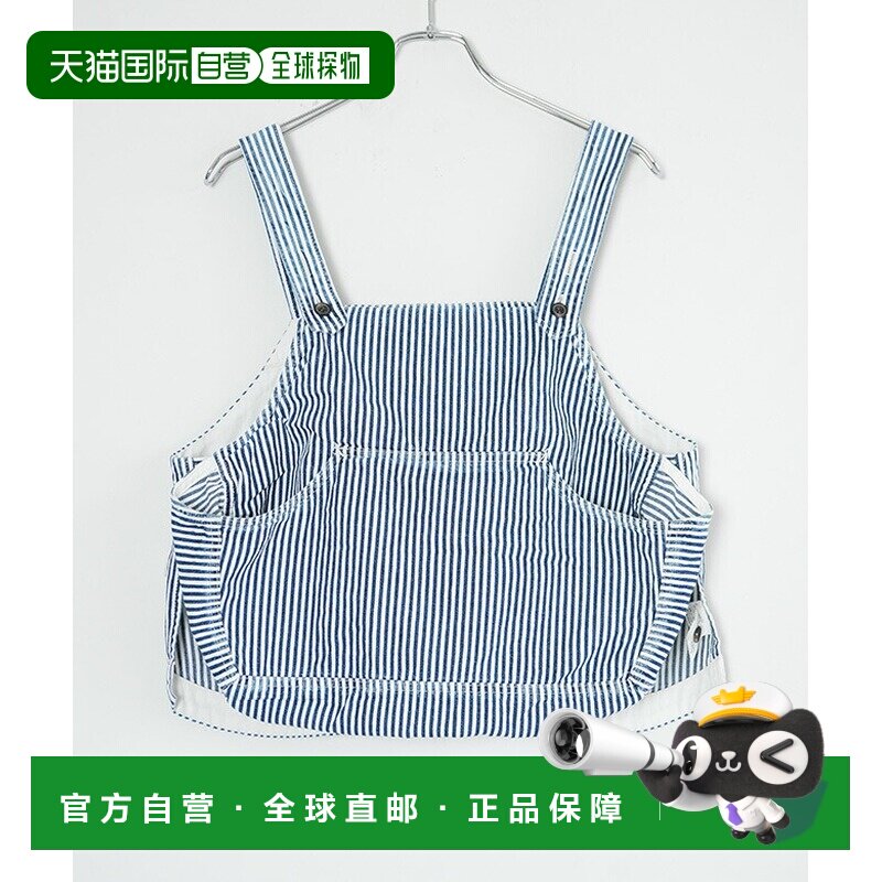 日本直邮tumugu 9盎司牛仔布/山核桃条纹双向背心 [TB26107]