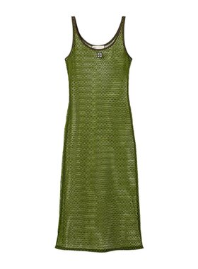 TORY BURCH 女士连衣裙 174926968 AW2025 绿色 网眼连衣裙