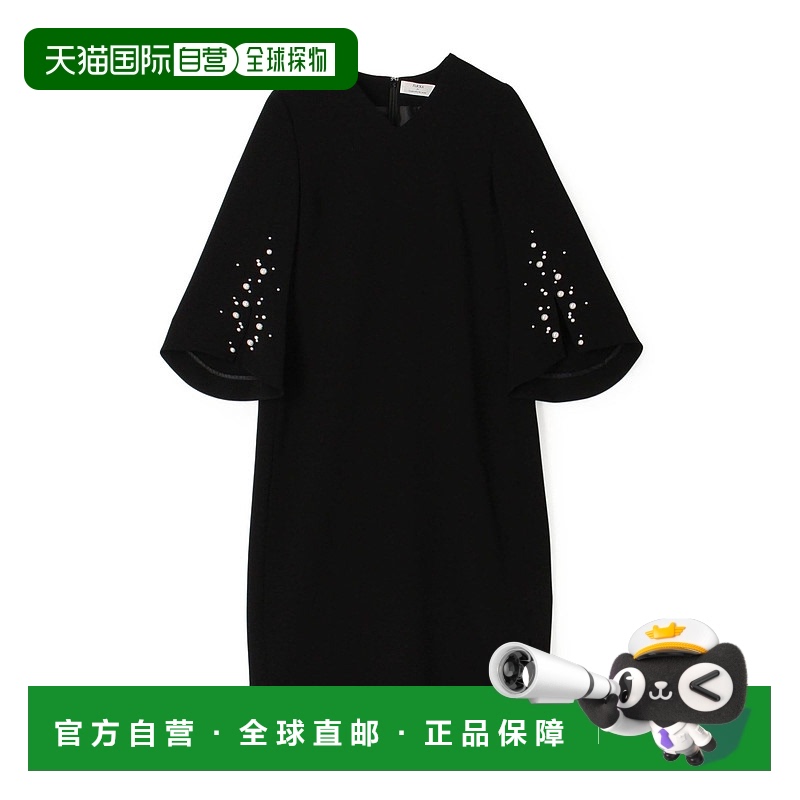 1h可退 日本直邮FLICKA女士珍珠装饰不对称设计连衣裙 3206520605
