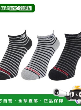 日本直邮New Balance 短袜3双装 [LAS55636AS5K] 男士短袜