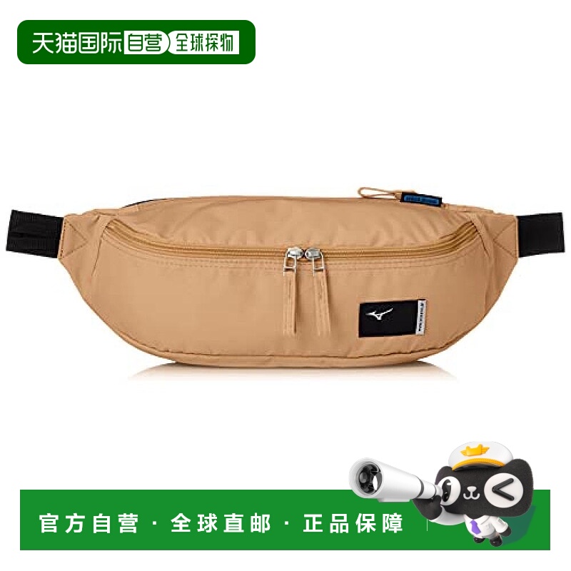 【日本直邮】Mizuno美津浓 COLORE 抗菌旅游腰包 焦黄