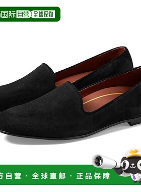 自营 Vionic Willa 10011520-001平底鞋女式美国7号黑色绒面拖鞋K