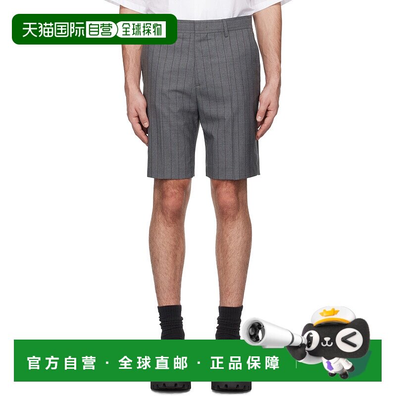 1h可退 香港直邮潮奢 Moschino 莫斯奇诺 男士  Wool Pinstripe