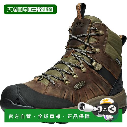 【日本直邮】KEEN REVEL IV MID Polar 男士靴子 野牛绿/橙胡椒色