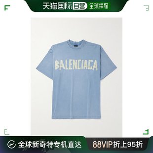 男士 巴黎世家 Balenciaga 香港直邮潮奢 磨T 宽松款 99新未使用