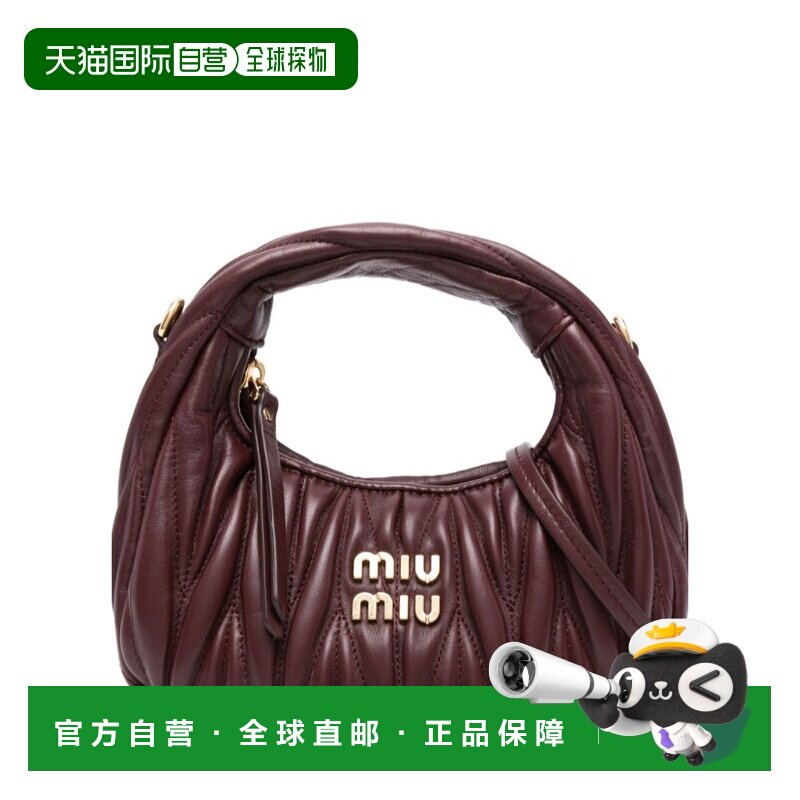 香港直邮MIU MIU 女士斜挎包 5BP078AN88F0007 AW2025 红色 徽标