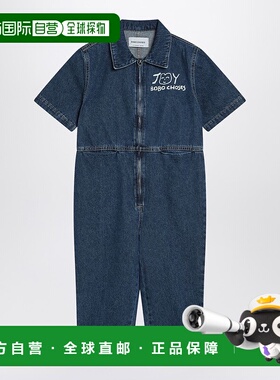 香港直邮bobo choses 女童 Joy 蓝色牛仔连体裤童装 B125AC098DEB